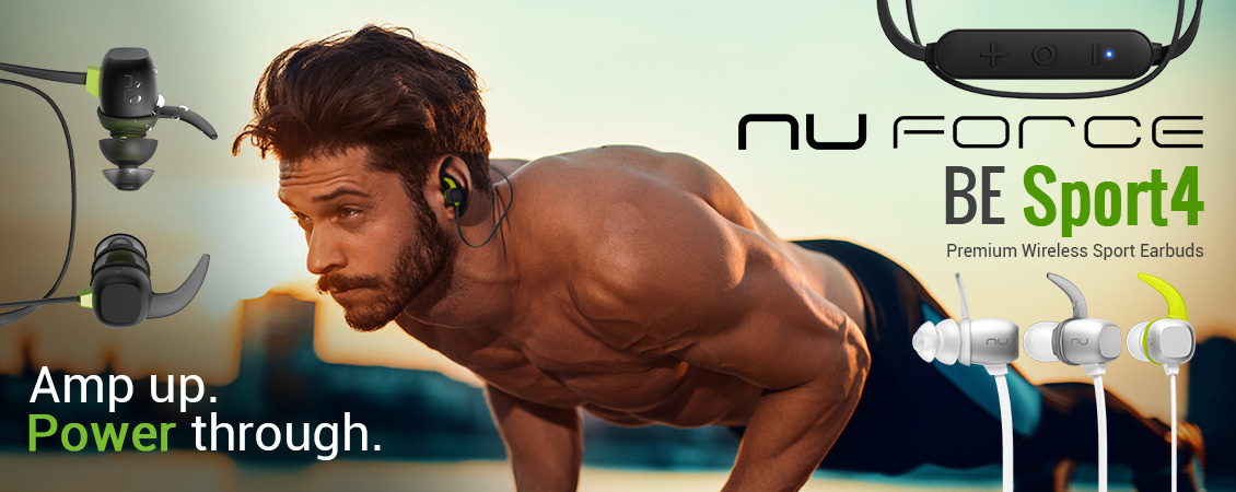 Optoma NuForce BE Sport 4 Premium Wireless Sport Earbuds